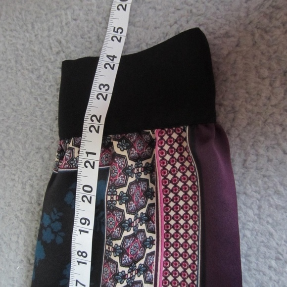 Chico's Soft Patchwork Jacket women's size 2(12-14) open front poncho comfort - Picture 15 of 16